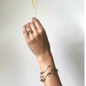 4 Bronze Flow Bracelets ( Adjustable )